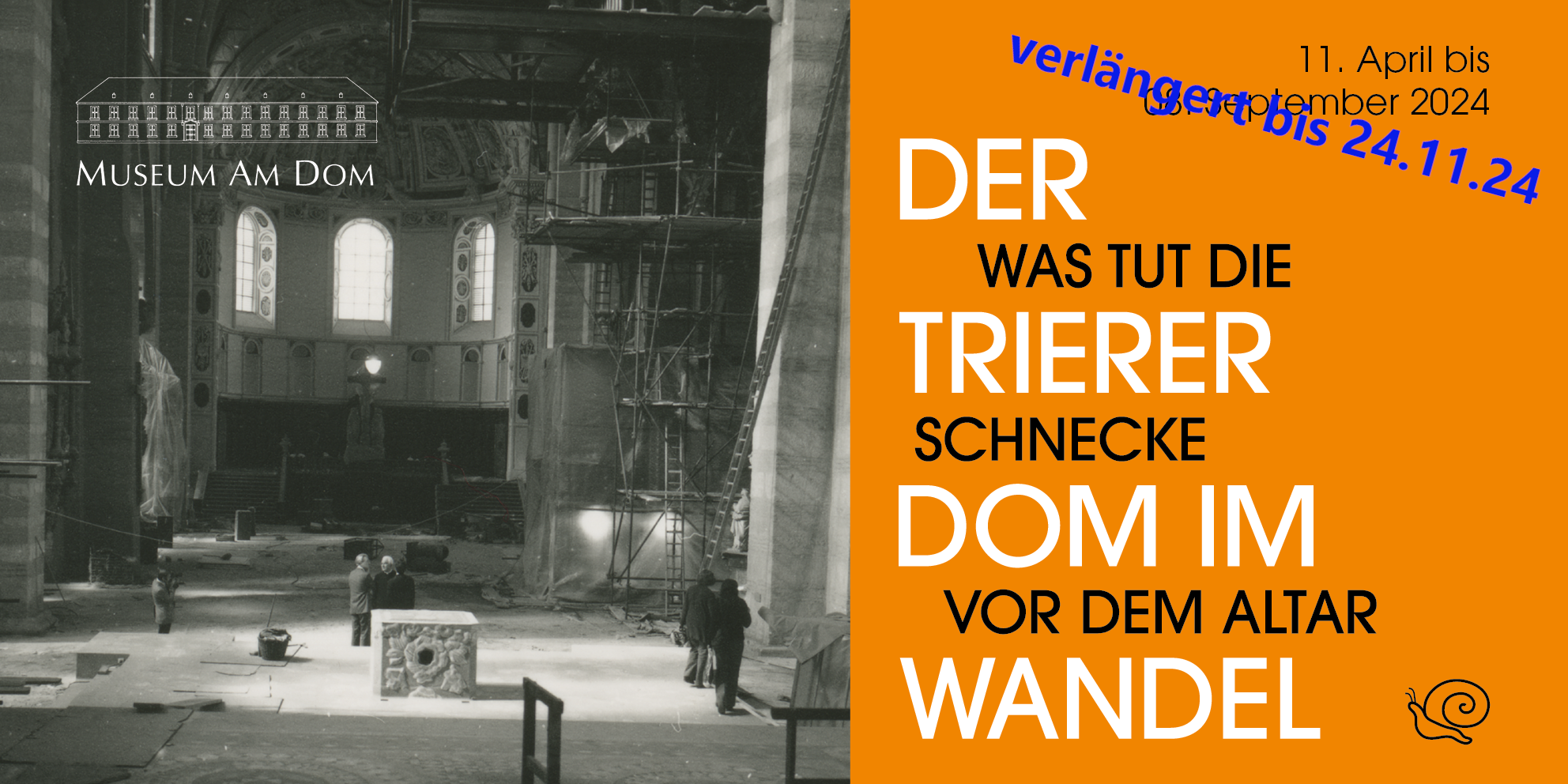 Banner zur Verlängerung der Ausstellung